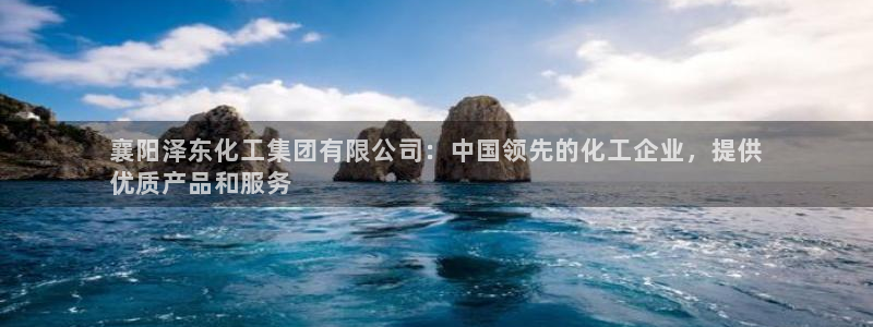 球盟会黑台子：襄阳泽东化工集团有限公司：中国领先的化工企业，