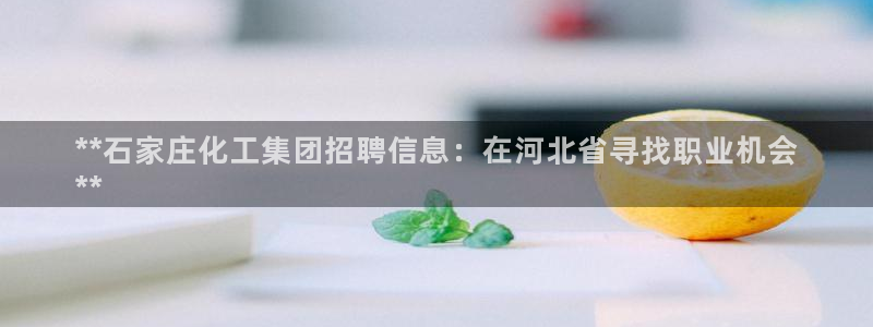 球盟会网页登录app下载地址：**石家庄化工集团招聘信息：在