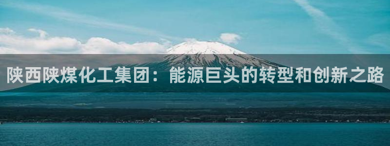 球盟会官方下载：陕西陕煤化工集团：能源巨头的转型和创新之路