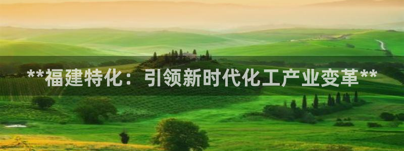 球盟会邮箱：**福建特化：引领新时代化工产业变革**