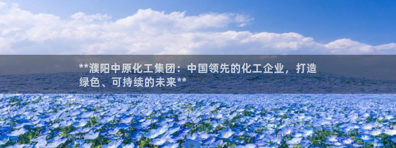 球盟会app网址多少号：**濮阳中原化工集团：中国领先的化工