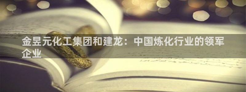 球盟会官方网站是什么：金昱元化工集团和建龙：中国炼化行业的领