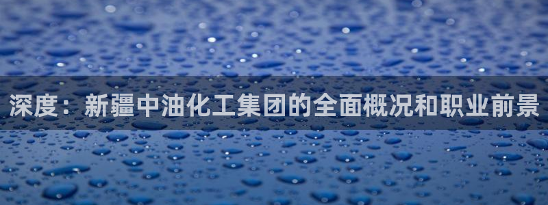 球盟会中国网页登录：深度：新疆中油化工集团的全面概况和职业前