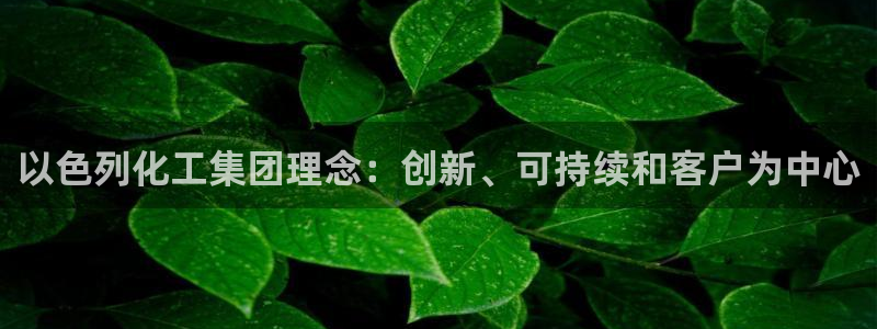 球盟会下款快吗：以色列化工集团理念：创新、可持续和客户为中心