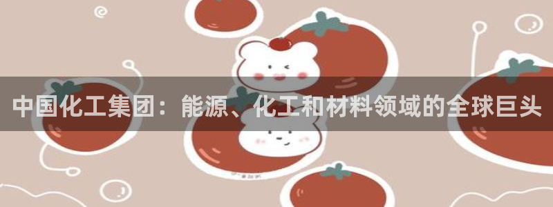 球盟会黑钱：中国化工集团：能源、化工和材料领域的全球巨头