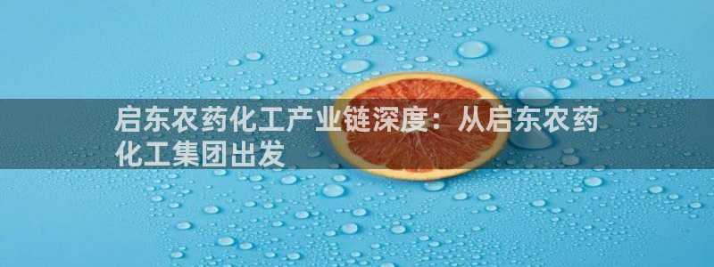 球盟会在线登录官网：启东农药化工产业链深度：从启东农药
化工