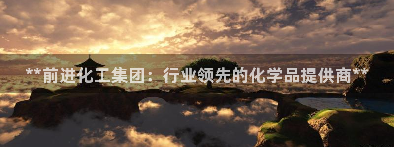球盟会在线登录官网：**前进化工集团：行业领先的化学品提供商