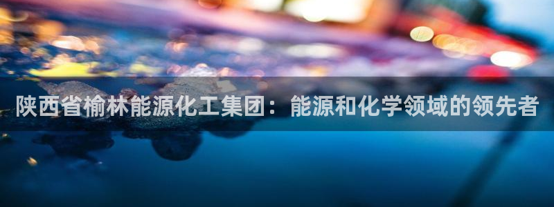 球盟会官方网入口：陕西省榆林能源化工集团：能源和化学领域的领